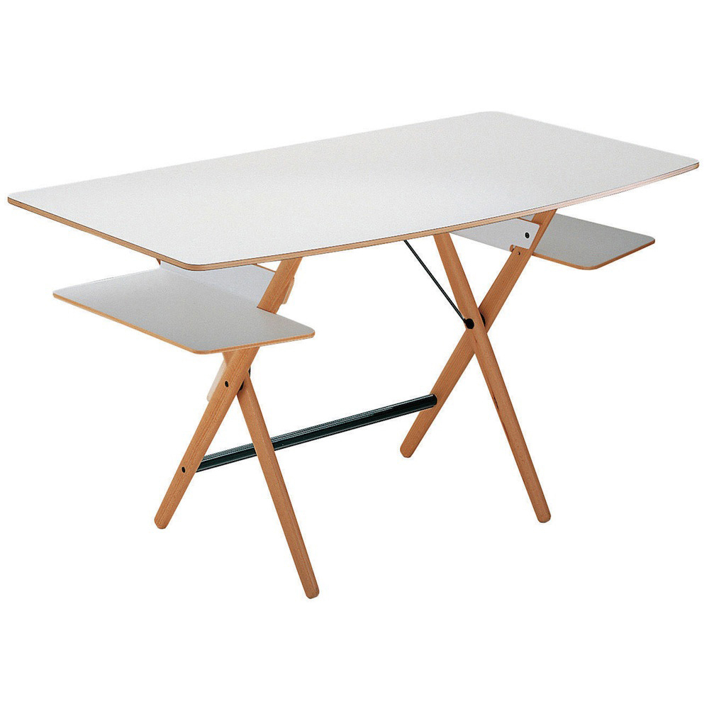 Scrittarello desk achille castiglioni de padova birch white laminate italy design furniture shop suite ny