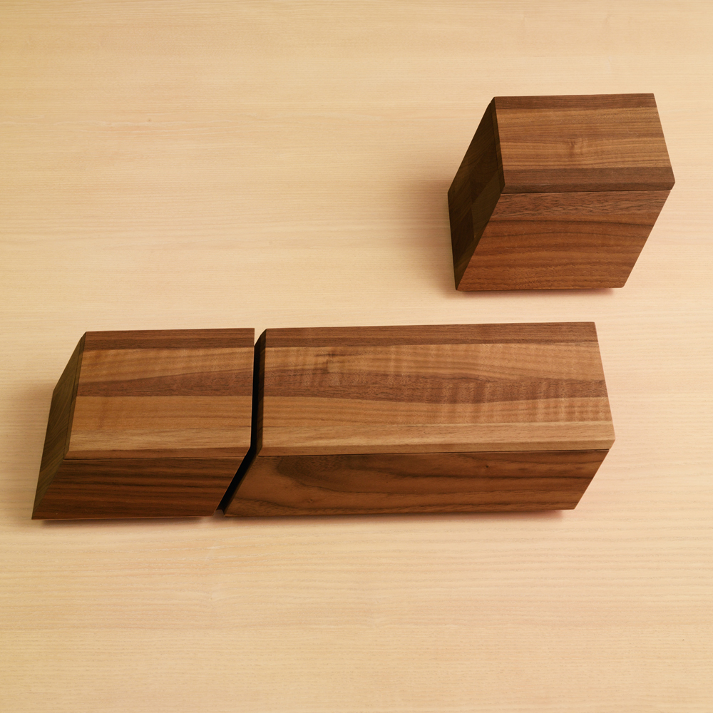 Sharp Box Collection of desk or bath accessories design by Craig Bassam and Scott Fellows