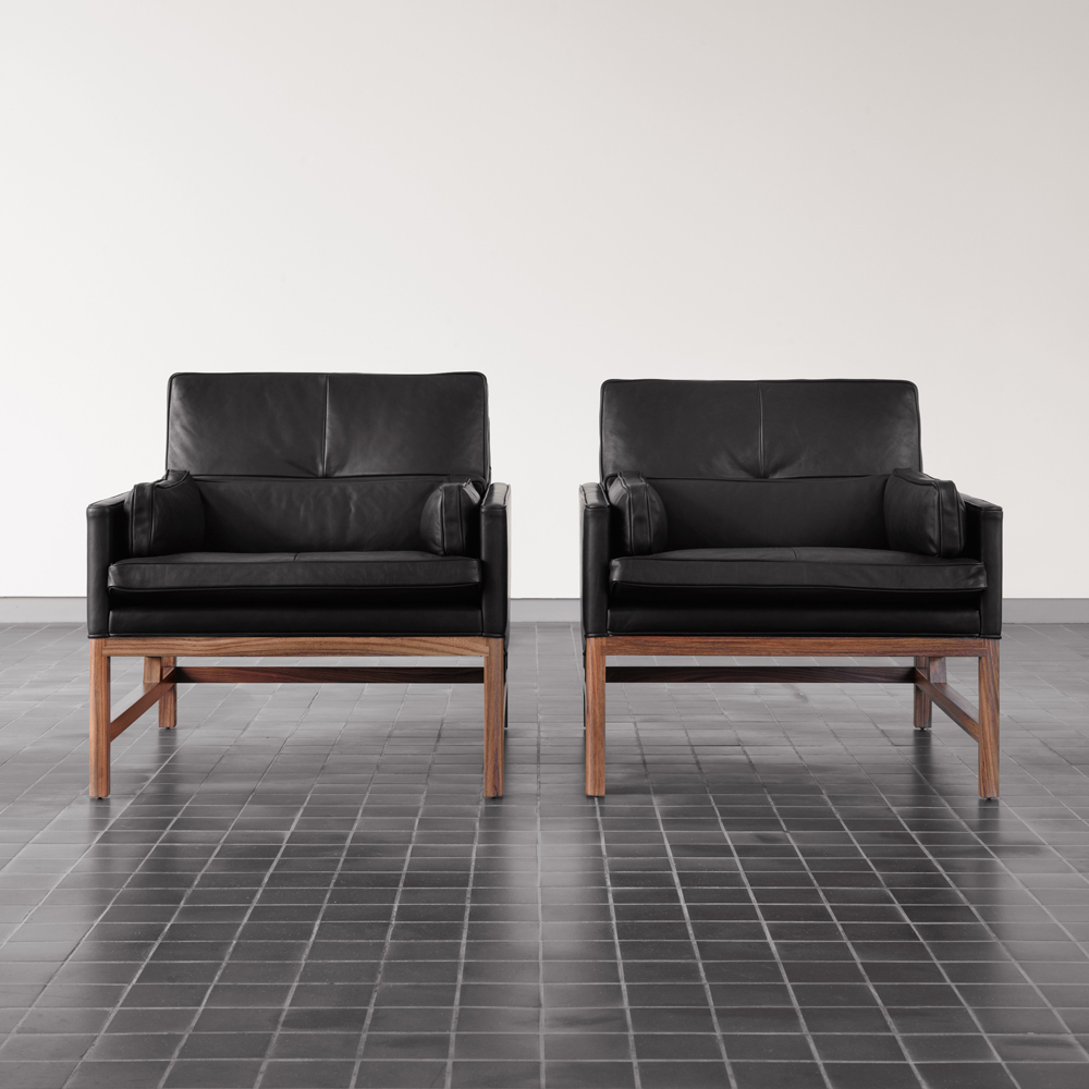 CB-50 Lounge Armchair Craig Bassam Scott Fellows BassamFellows modern leather club chair