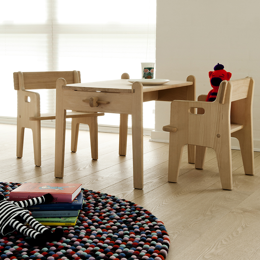 Peter's Table & Chair designed by Hans J. Wegner for Carl Hansen & Son