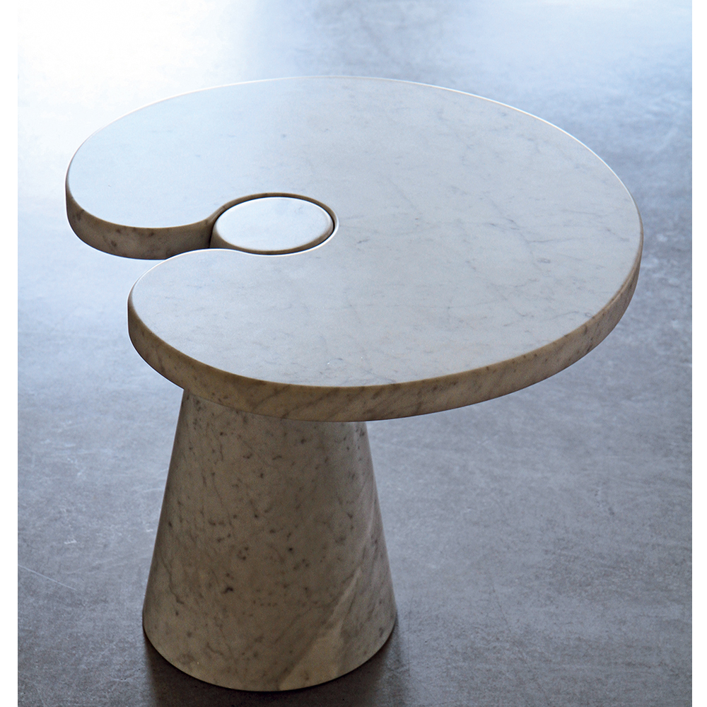 Eros Side Table Angelo Mangiarotti AgapeCasa small marble table