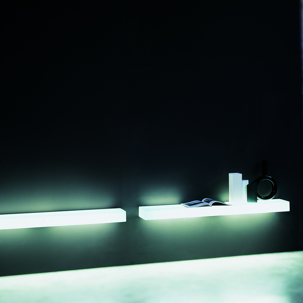 Light Light Shelf designed by Nanda Vigo for Glas Italia