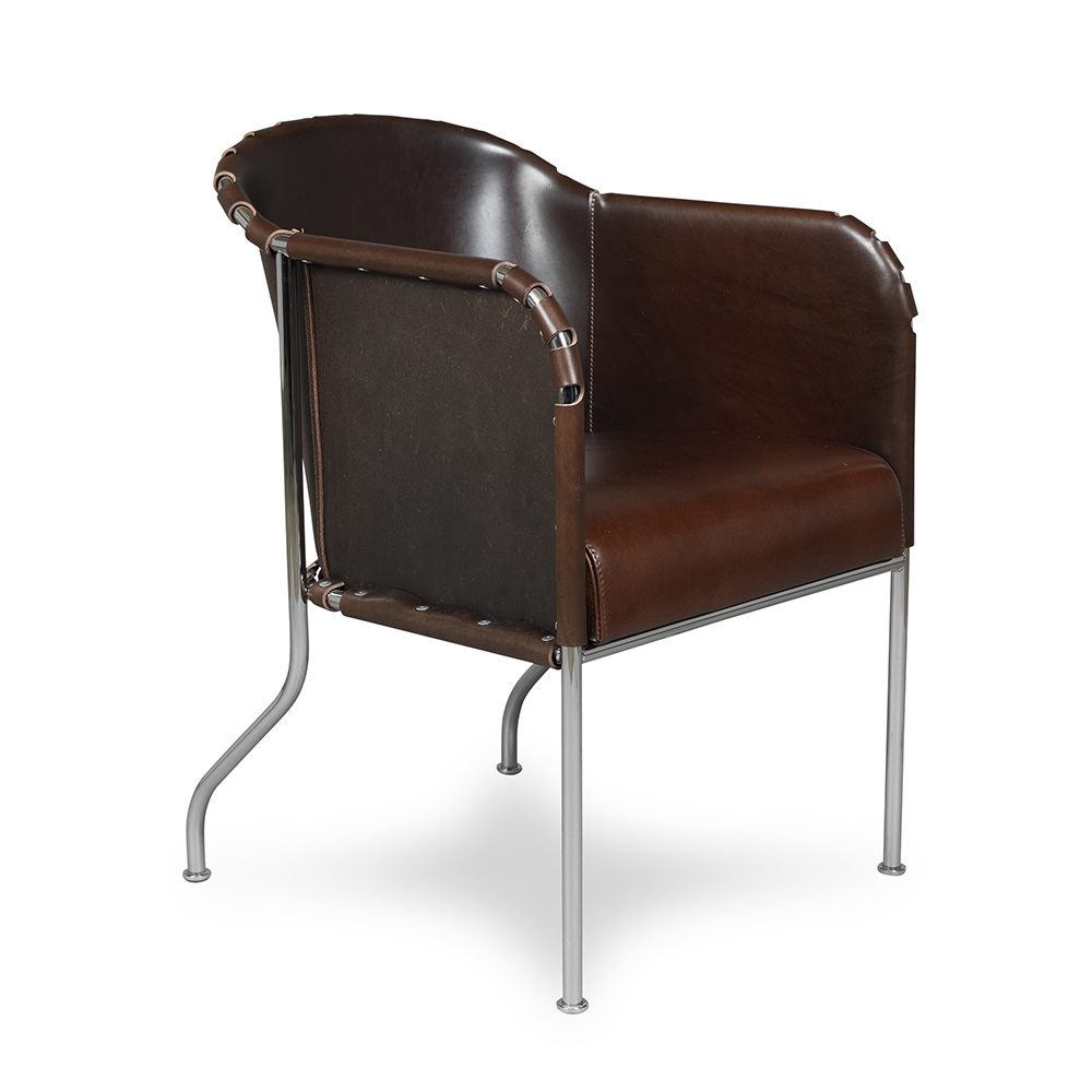 ambassad mats theselius suite ny modern contemporary designer steel leather armchair