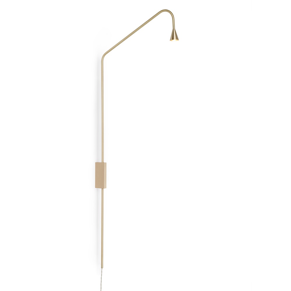 austere wall lamp hans verstuyft trizo21 gold minimalist eco friendly light