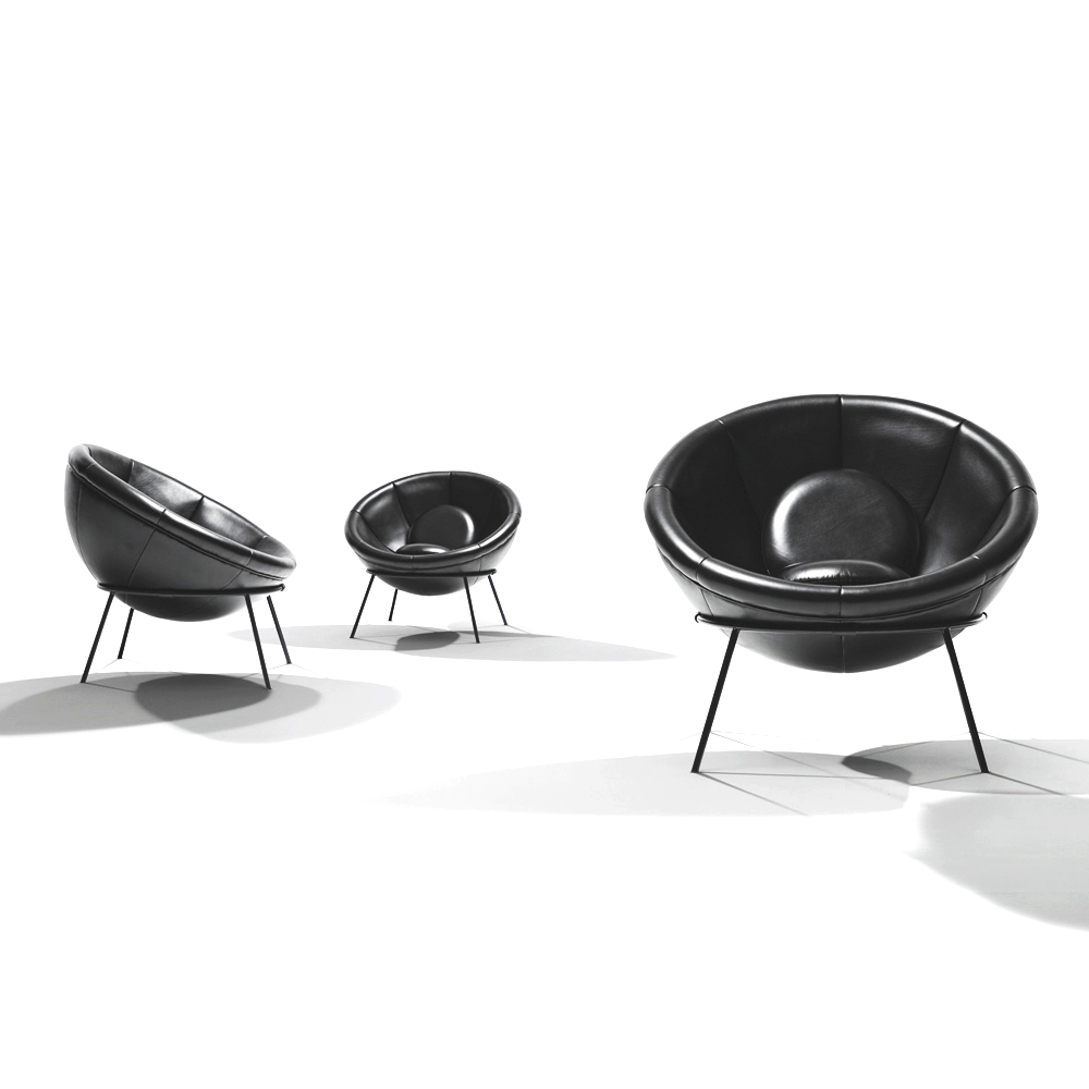 Bardi's Bowl Chair Collection by Lina Bo Bardi for Arper