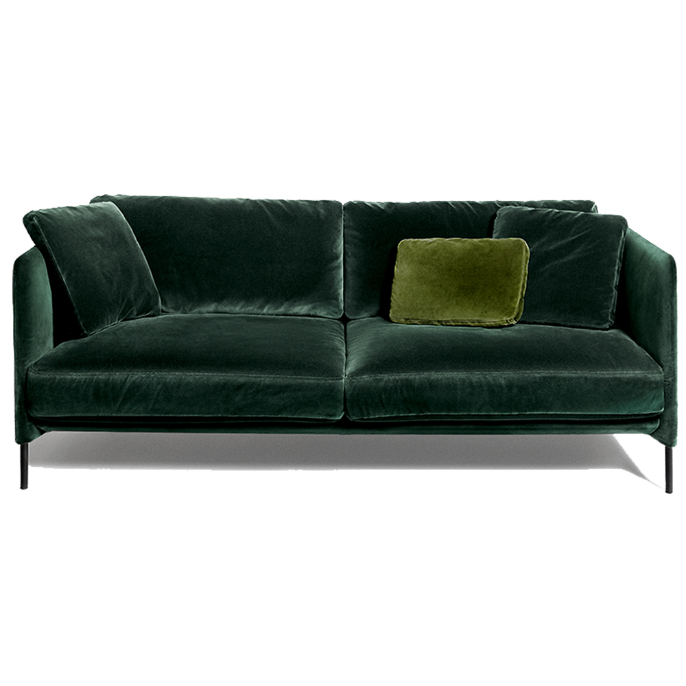 blendy sofa modern designer contemporary mid century style upholstered geometric velvet sofa couch loveseat