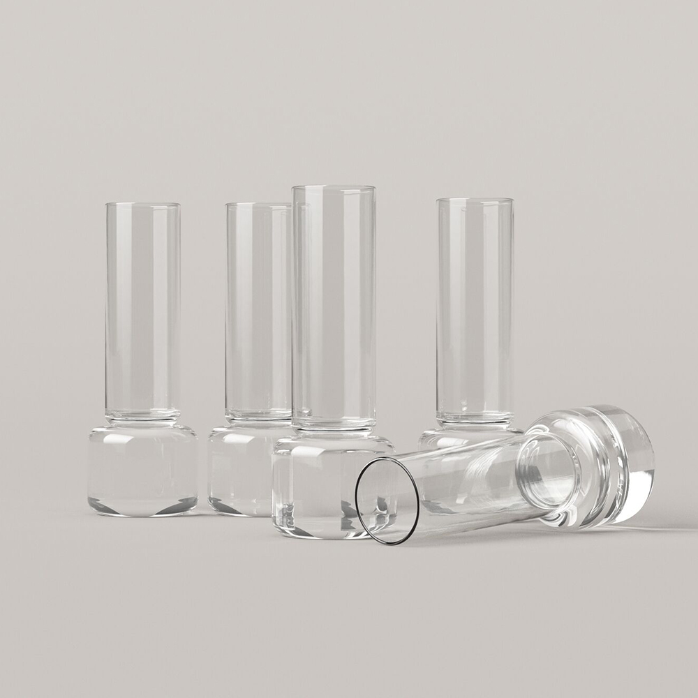 clessidra glass collection joe colombo karakter designer glass vases candleholders