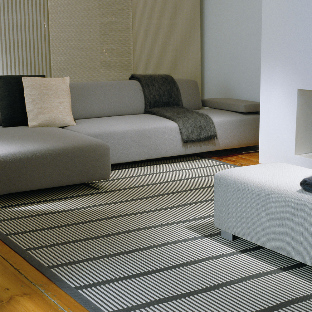 cut stripe woodnotes ritva puotila paper yarn carpet modern contemporary finnish designer rug carpet flooring