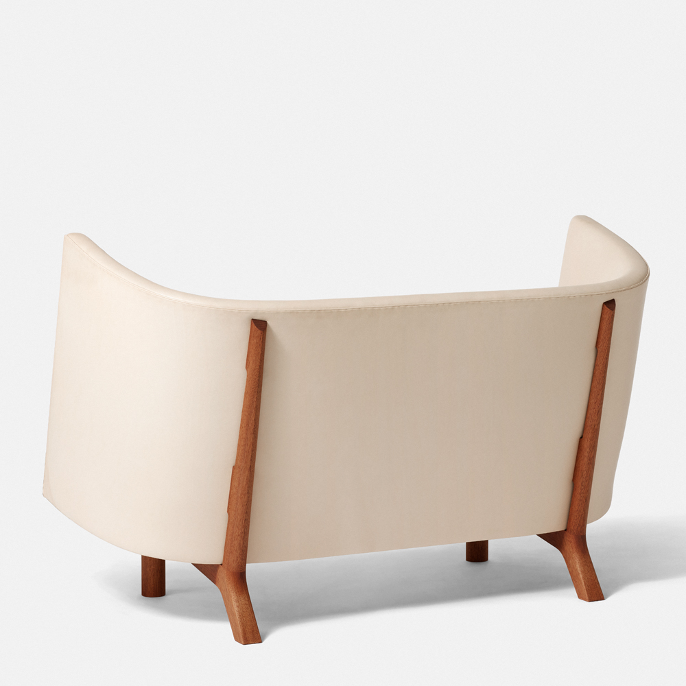 dan svarth rocking chair a petersen modern designer contemporary danish wood canvas rocking chair
