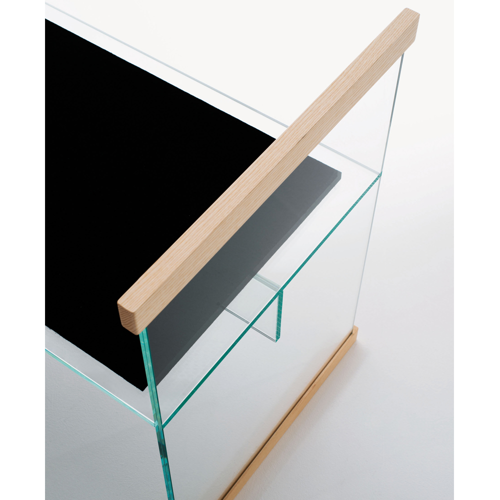 Diapositive Bench Glas Italia Ronan and Erwan Bouroullec modern glass furniture
