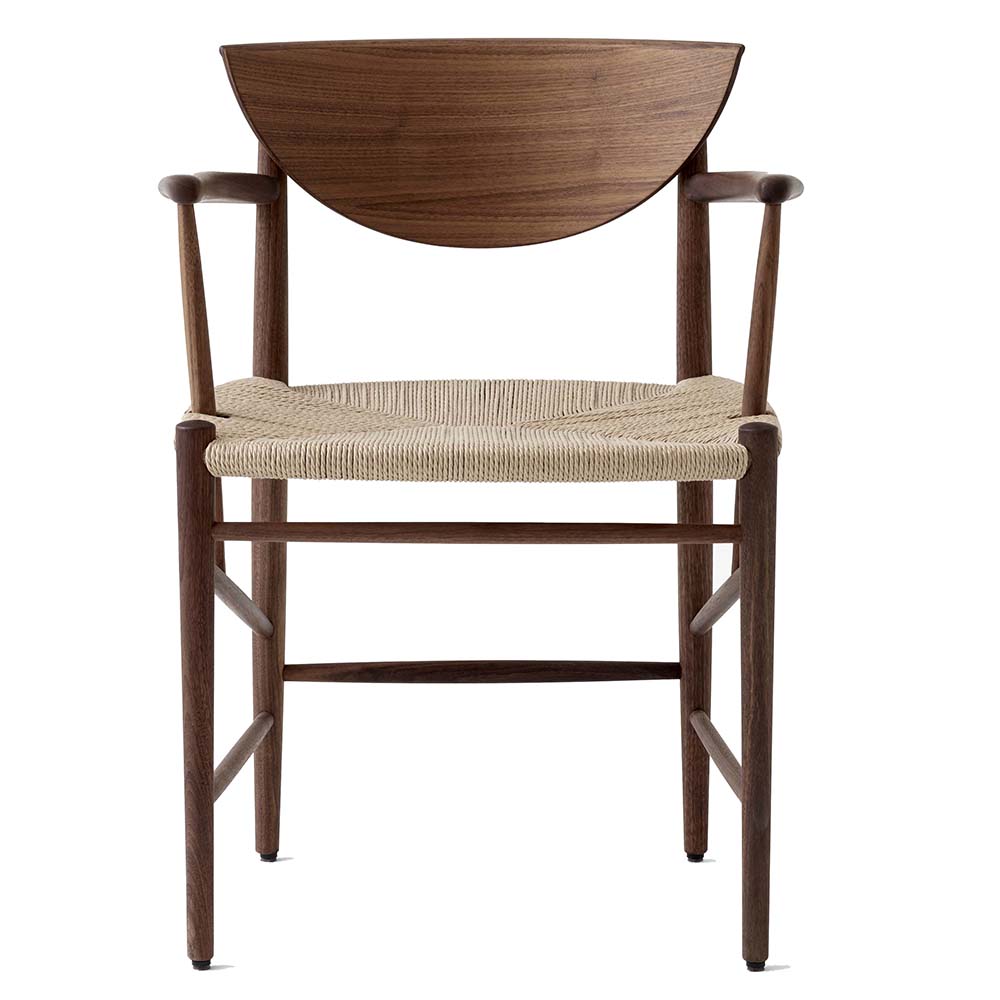 drawn hvidt molgaard andtradition contemporary midcentury modern danish designer wood paper cord armrests dining chair