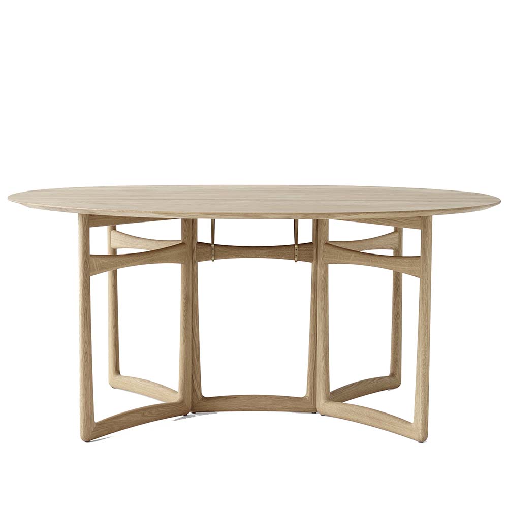 drop leaf hm6 hvidt molgaard andtradition midcentury modern contemporary danish designer solid wood wooden folding foldable dining table