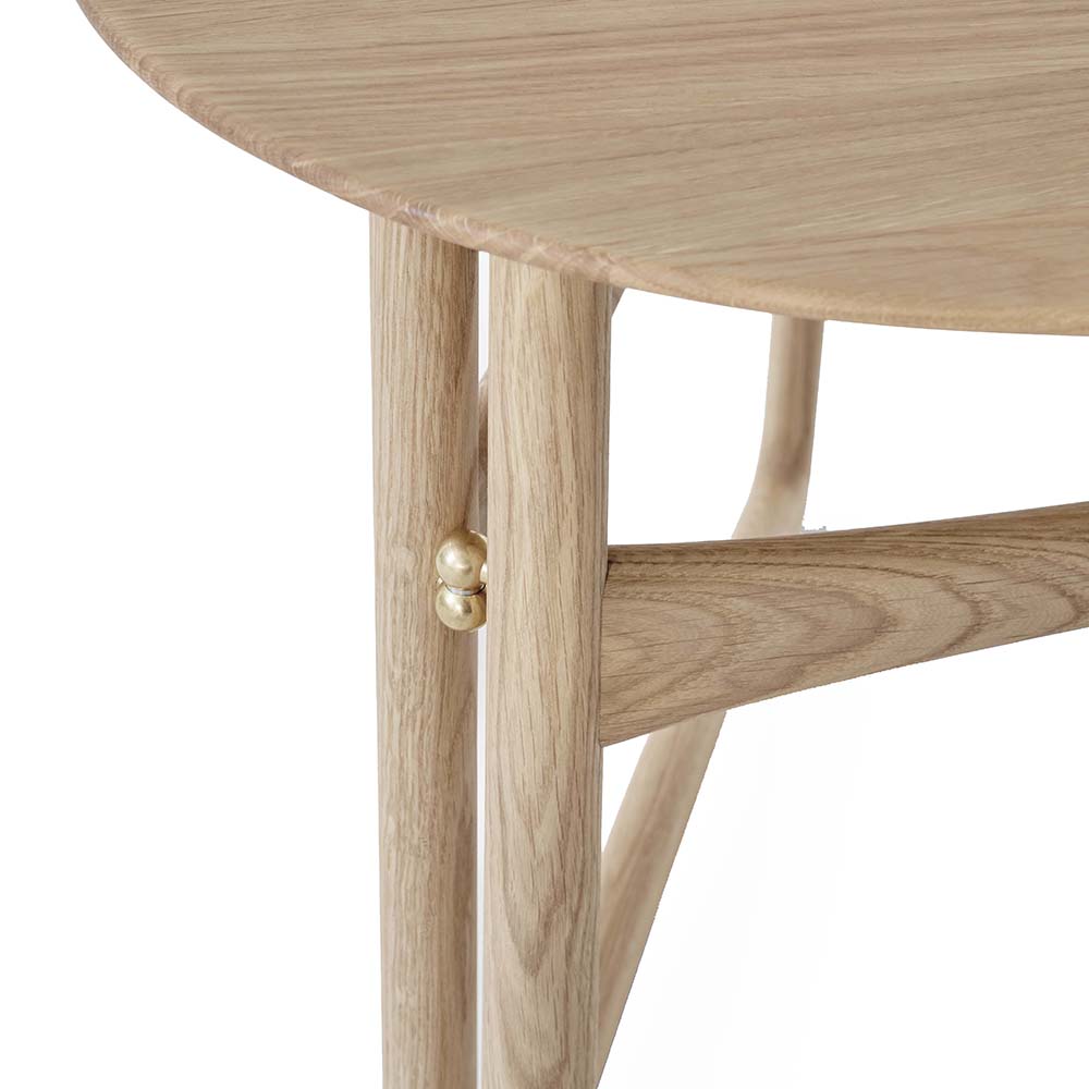 drop leaf hm5 hvidt molgaard andtradition midcentury modern contemporary danish designer folding foldable solid wood wooden end side lounge coffee table