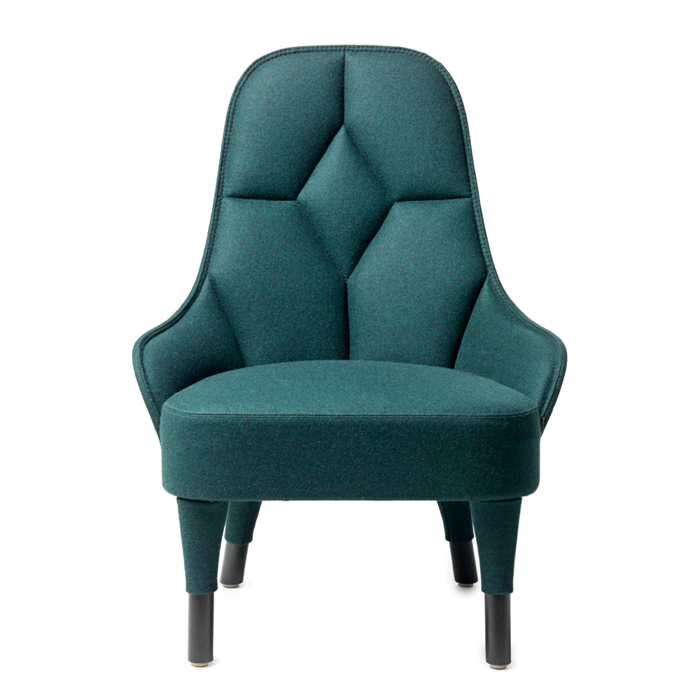 EMMA lounge chair garsnas farge blanche turquoise