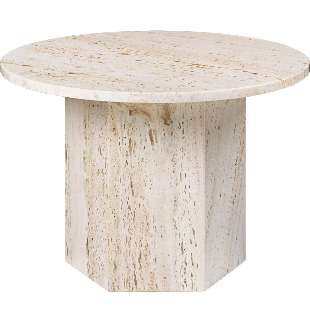 epic coffee table gamfratesi gubi modern contemporary european designer solid stone travertine marble coffee table