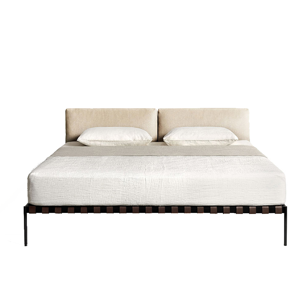 etiquette bed depadova modern contemporary midcentury style designer wood back european upholstered sofa couch