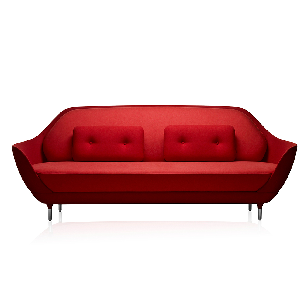 Favn red sofa Jaime Hayon Fritz Hansen grey
