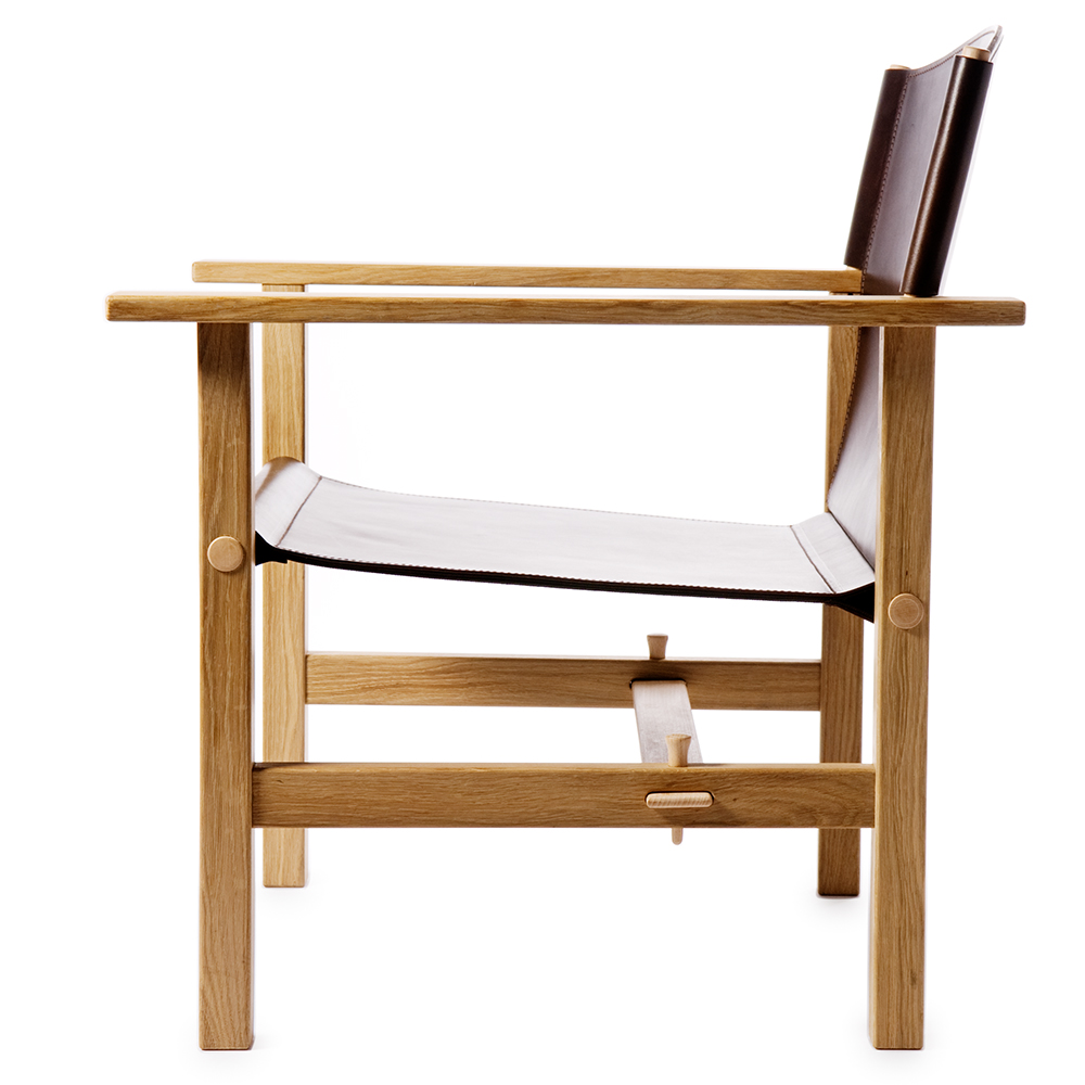 Ferdinand Ake Axelsson Garsnas swedish designer leather armchair
