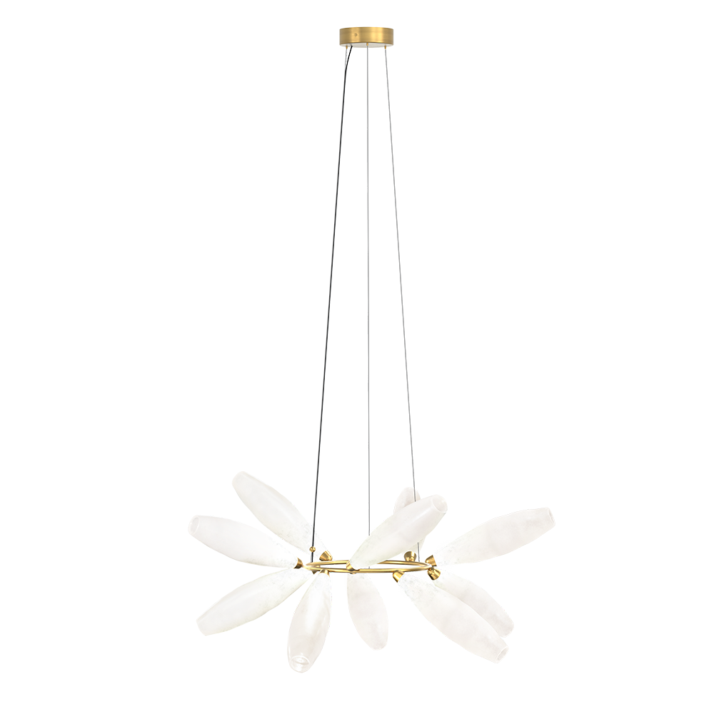 gem giopato and Coombes glass chandelier suspension light