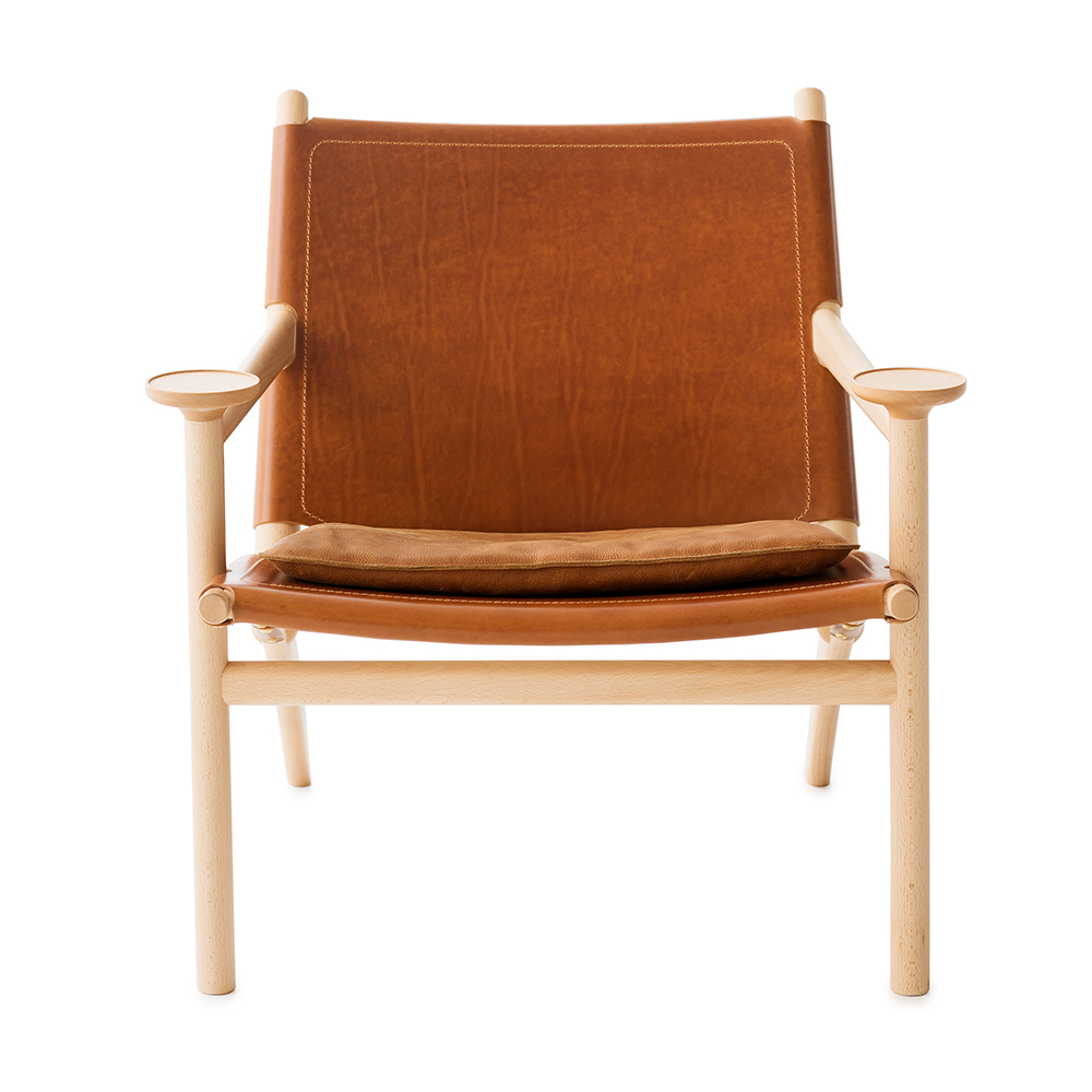 Hedwig David Ericsson Garsnas modern wood leather armchair swedish designer