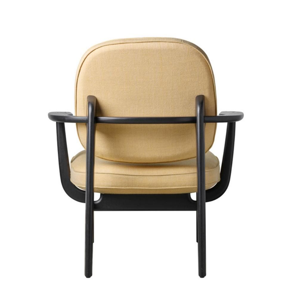 jh97 jaime hayon fritz hansen modern contemporary danish designer wood wooden upholstered mid century style danish designer lounge chair