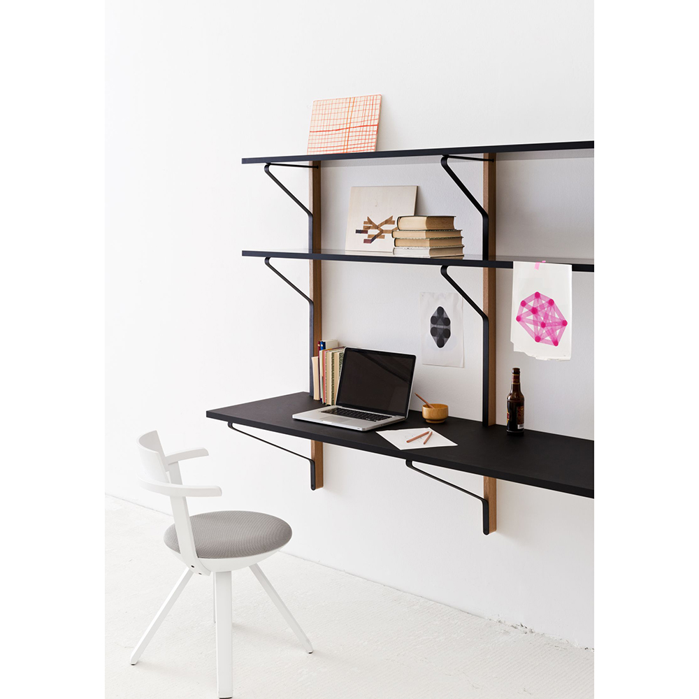 kaari wall shelf with desk