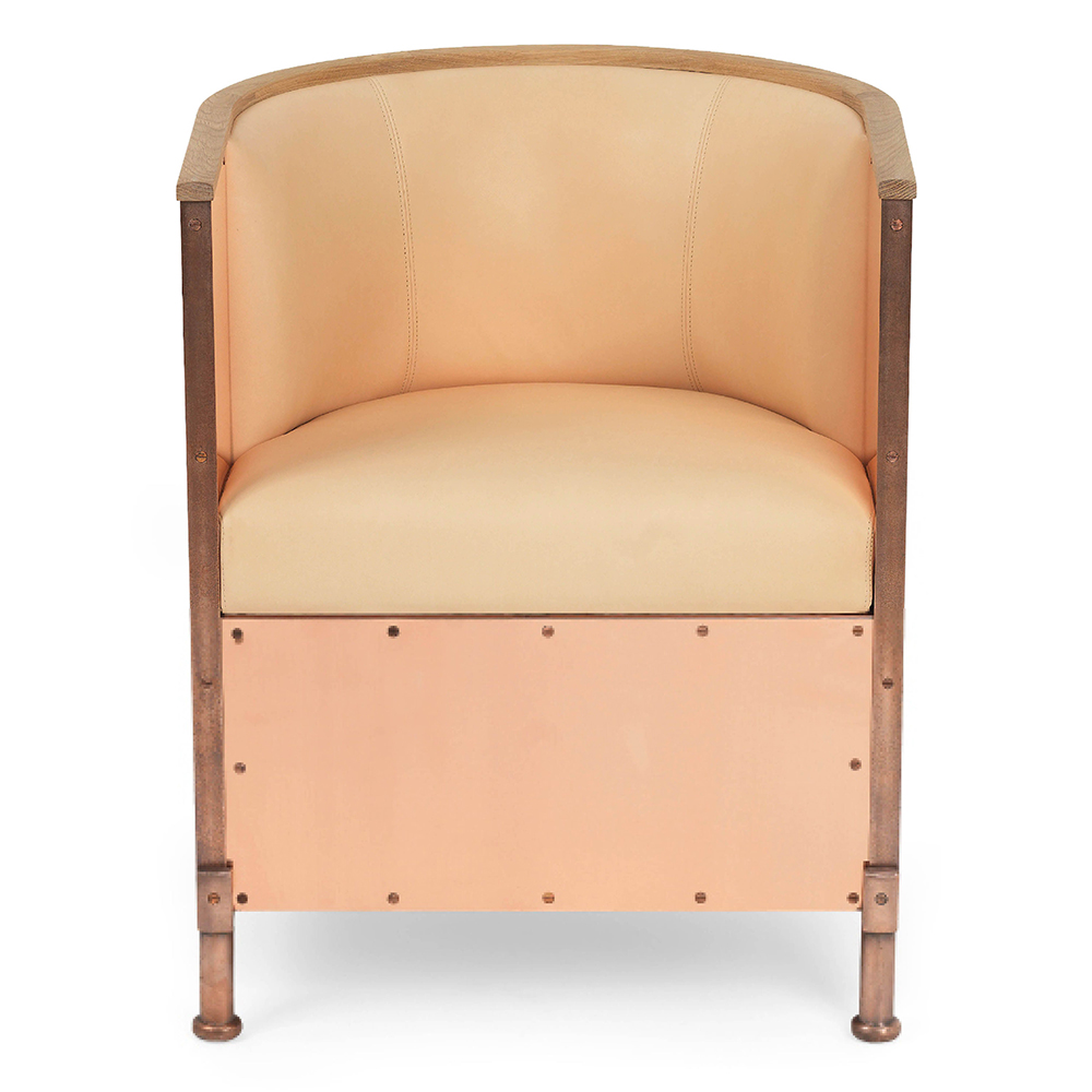 koppar mats theselius kallemo modern contemporary designer copper metallic shiny armchair easy chair lounge chair