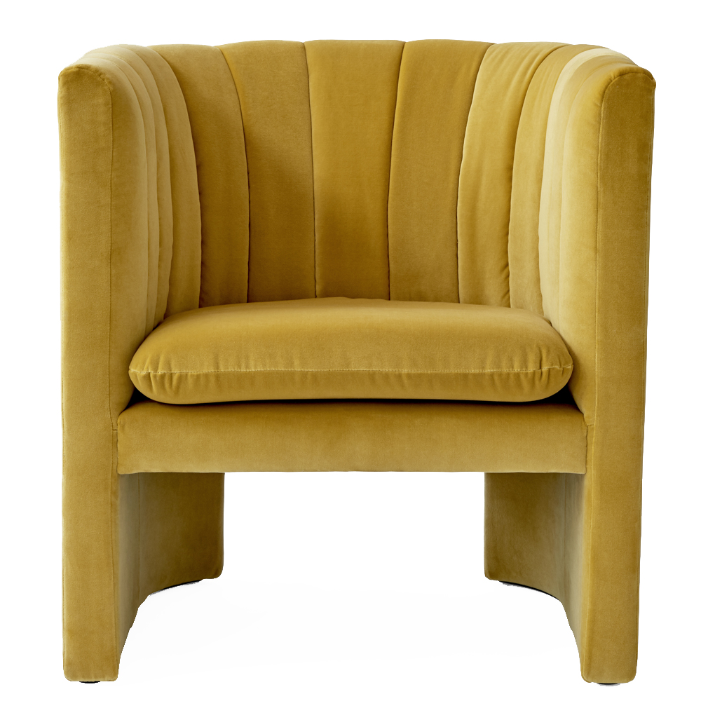 loafer andtradition space copenhagen modern designer luxury contemporary upholstered lounge chair velvet danish scandinavian