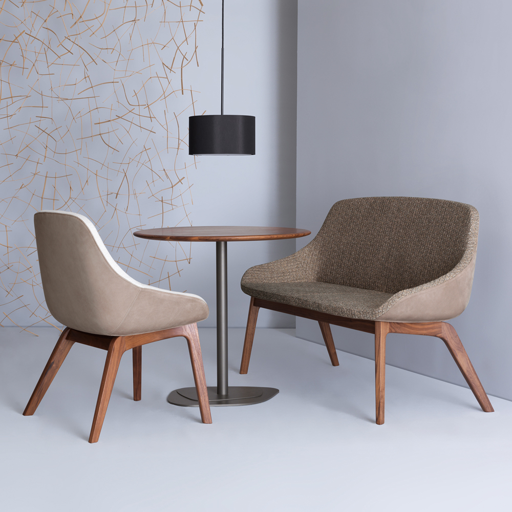 Morph Duo Dining Zeitraum Formstelle contemporary wood settee