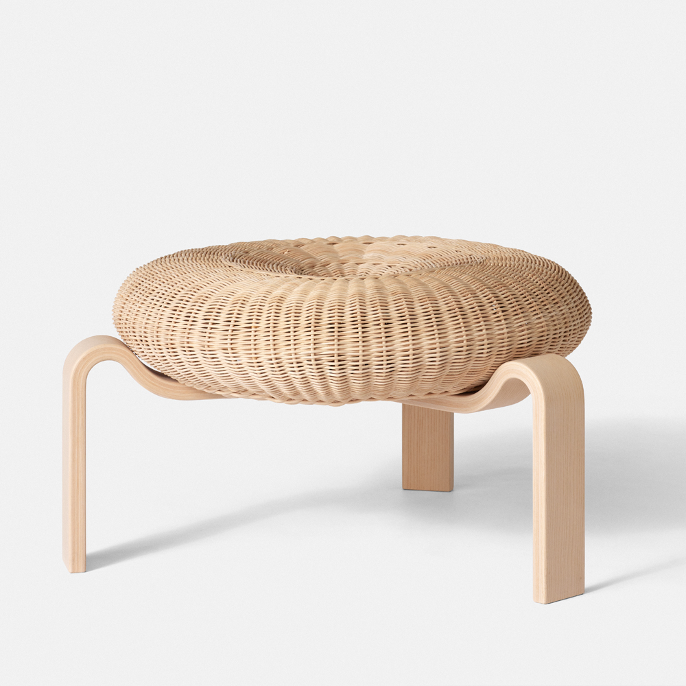 stool Ole Schjøll a petersen modern designer contemporary danish wicker stool