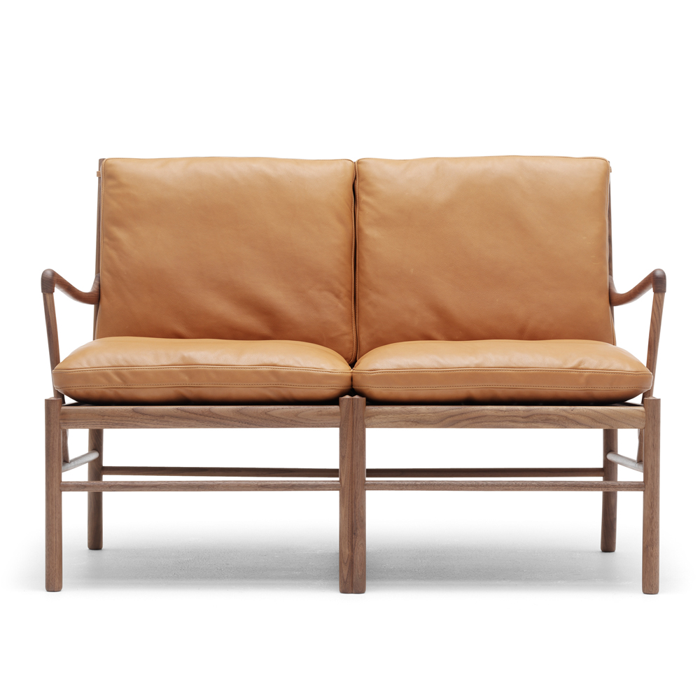 ow149-2 colonial sofa ole wanscher carl hansen danish design lounge armchair brown leather walnut oil shop suite ny