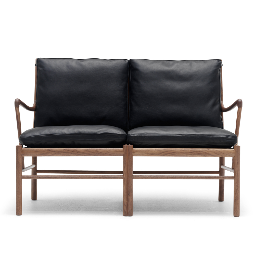 ow149-2 colonial sofa ole wanscher carl hansen danish design lounge armchair black walnut oil shop suite ny