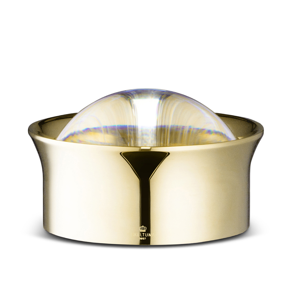 Pallina Magnifying Glass by Olivia Herms for Skultuna polished brass