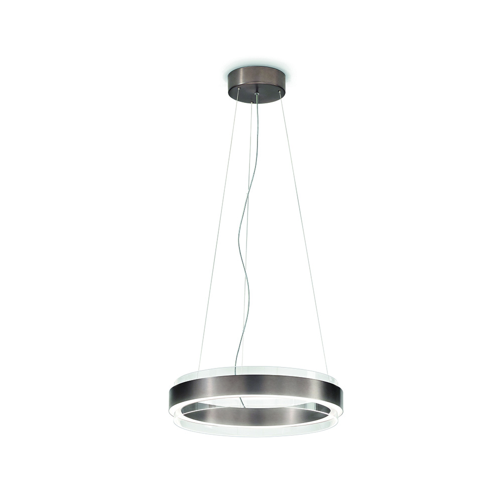 phoenix andrea lazzari vistosi modern contemporary designer suspension metal ring light lamp italian designer lighting