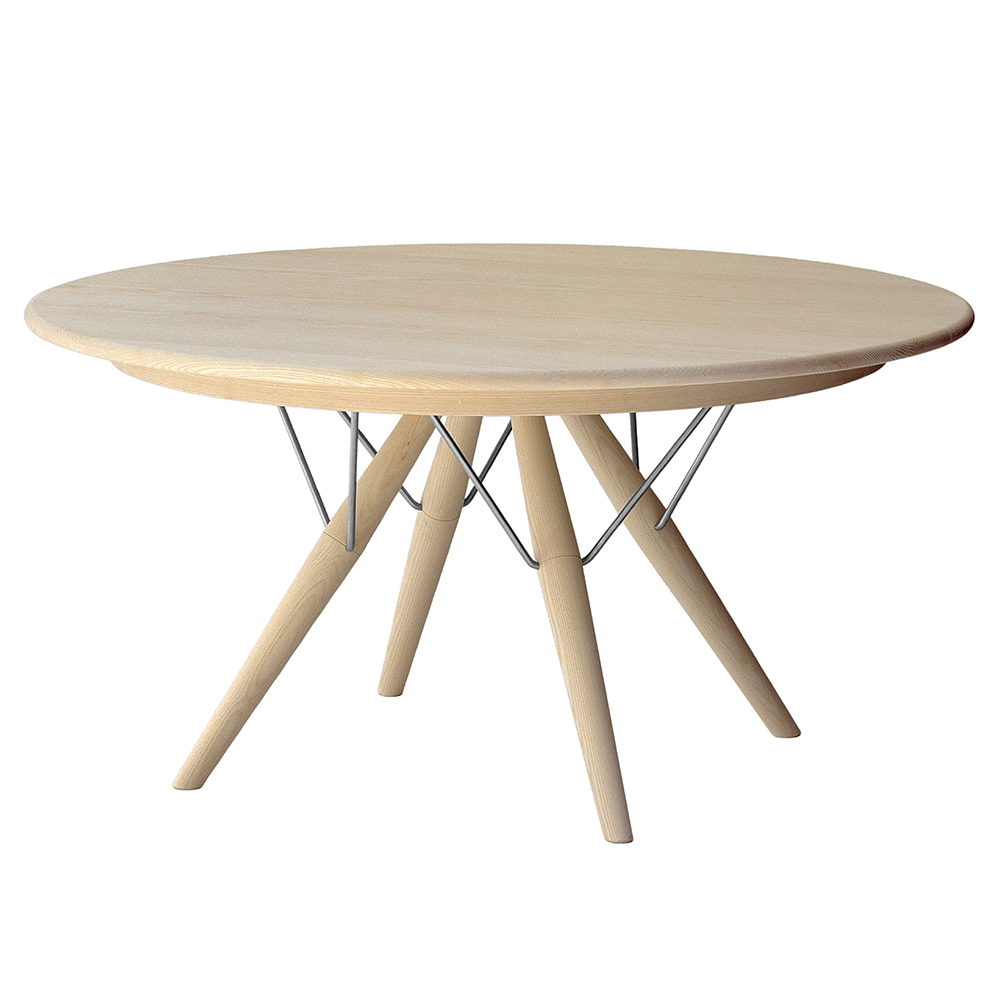 pp75 PP Møbler hans j wegner solid wood danish round dining table with extension leaf