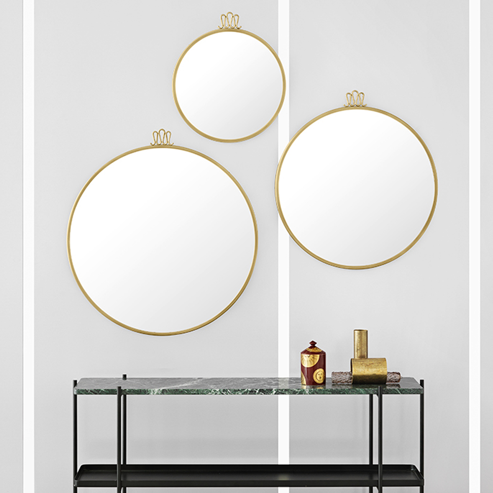 randaccio circular wall mirror gio ponti gubi brass home accessories italian design furniture midcentury iconic italy shop suite ny