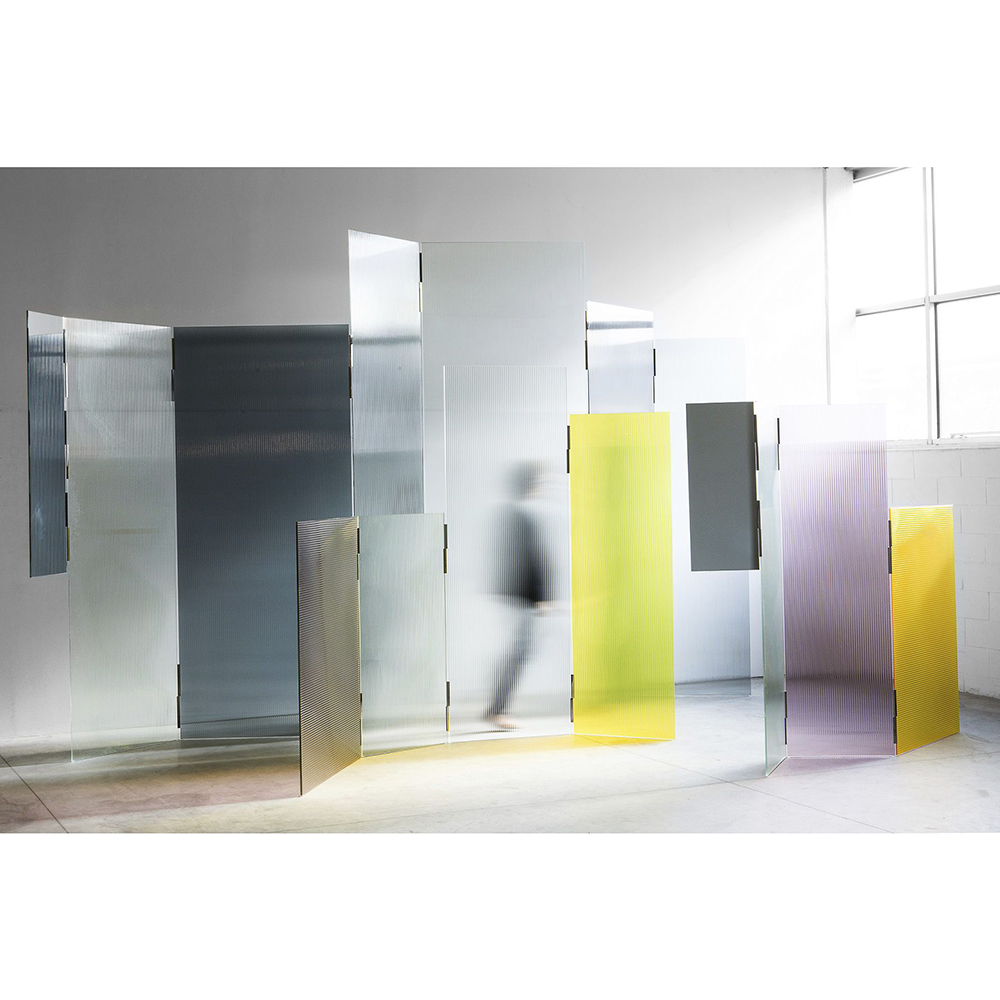 rayures screen bouroullec glas italia designer modern italian contemporary glass screen partition divider