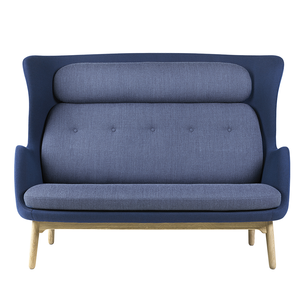 ro sofa jaime hayon fritz hansen blue modern designer danish upholstered two seater 