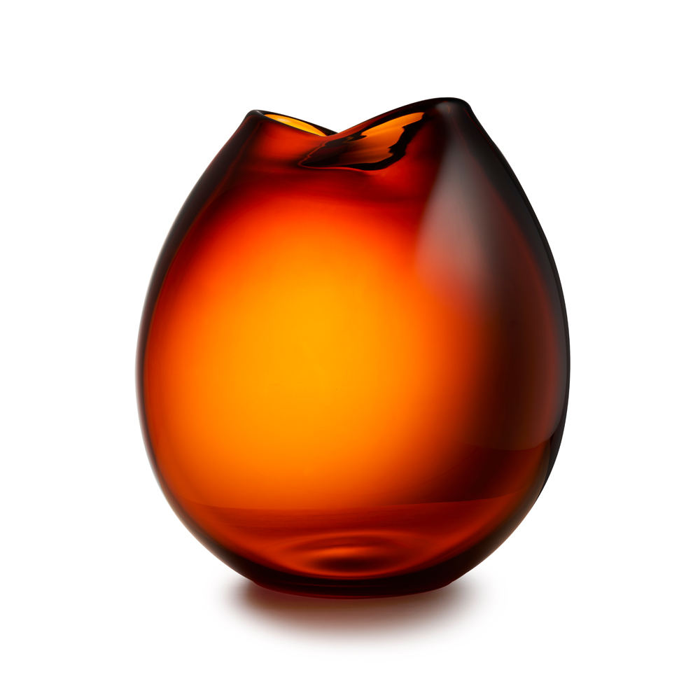 kate hume rock vase when objects work modern contemporary designer colored colorful solid mouth-blown glass vase