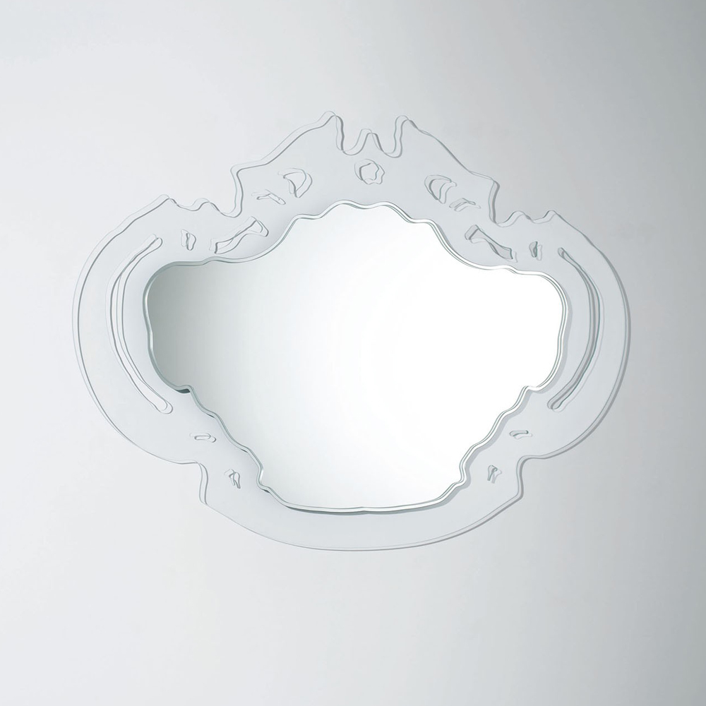 Rokoko mirror designed by Nanda Vigo for Glas Italia.