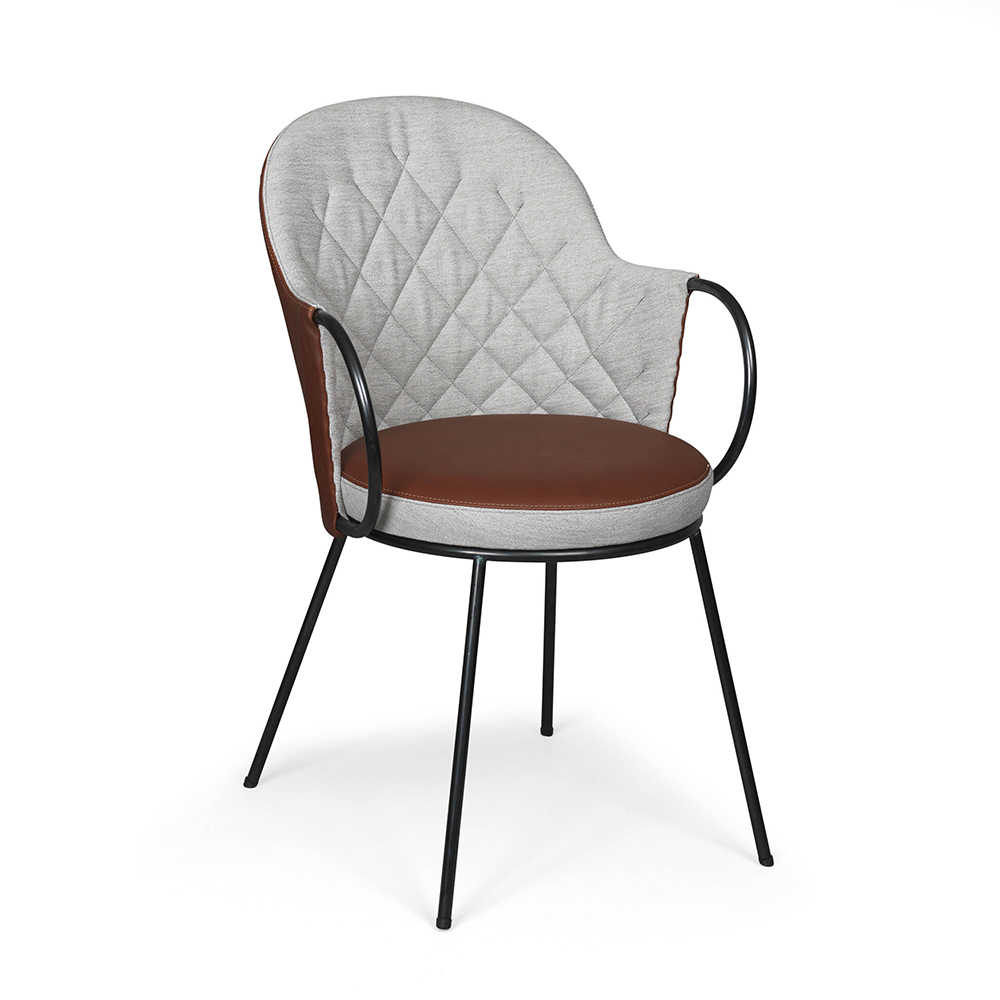 vienna pierre sindre kallemo contemporary modern designer quilted back upholstered dining chair