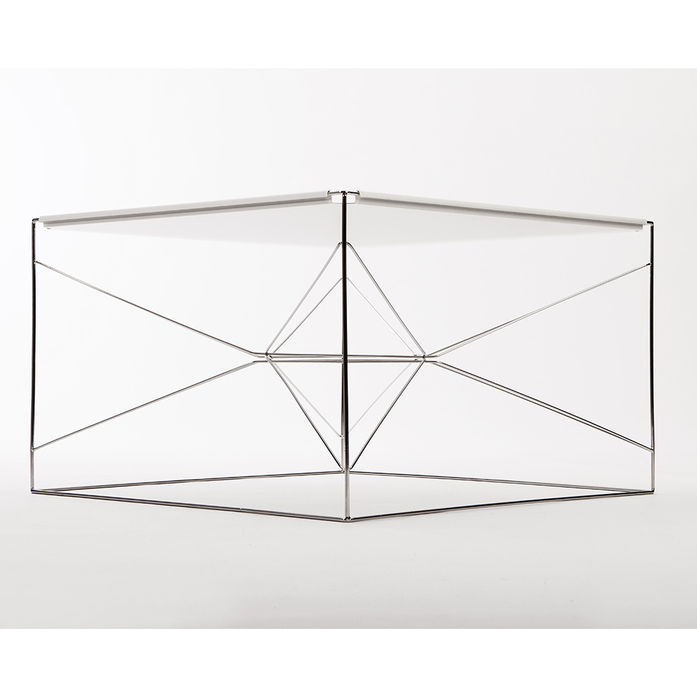 wire table ole schjoll a petersen contemporary designer modern minimalist steel square dining table