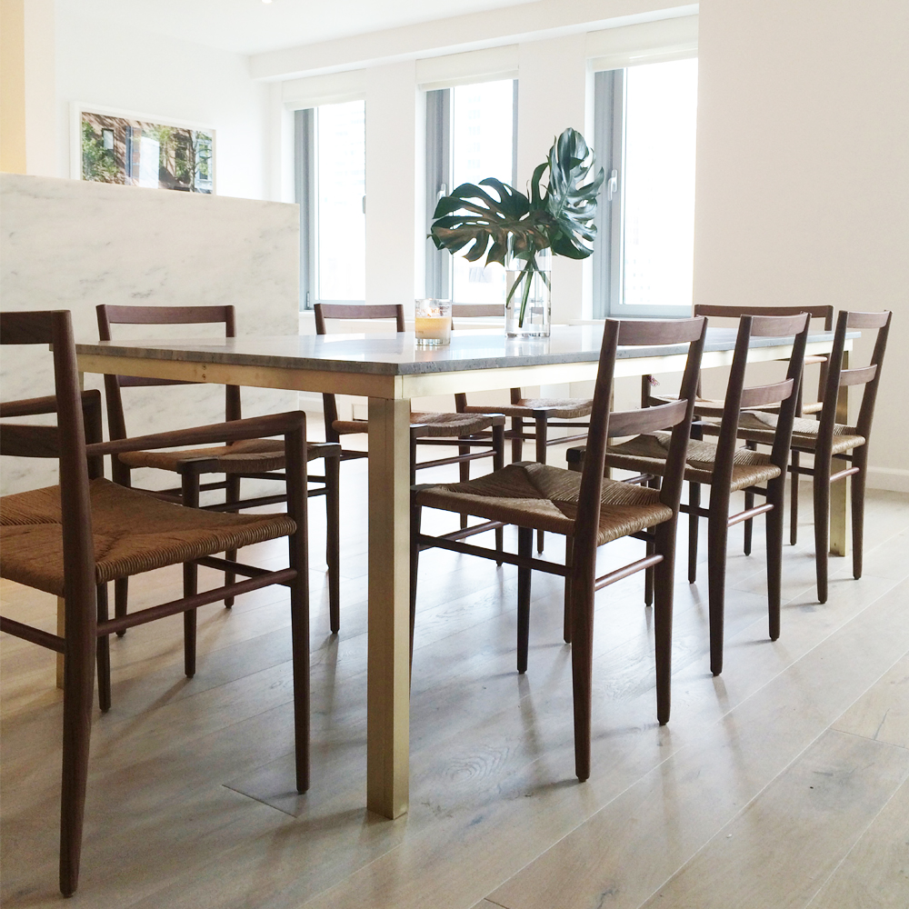 Rush dining armchair Mel Smilow furniture modern american design