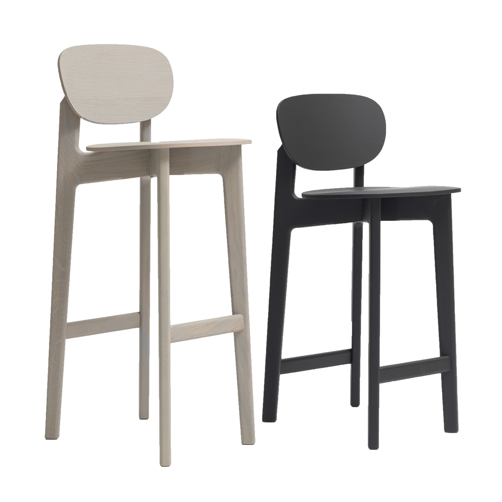 zenso bar stool formstelle zeitraum modern contemporary designer solid wood upholstered bar stool