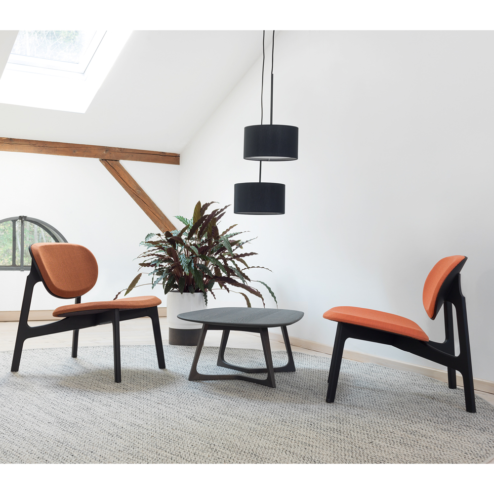 Zenso Lounge Chair Designer Modern Contemporary European Upholstered Wooden Seating Zeitraum