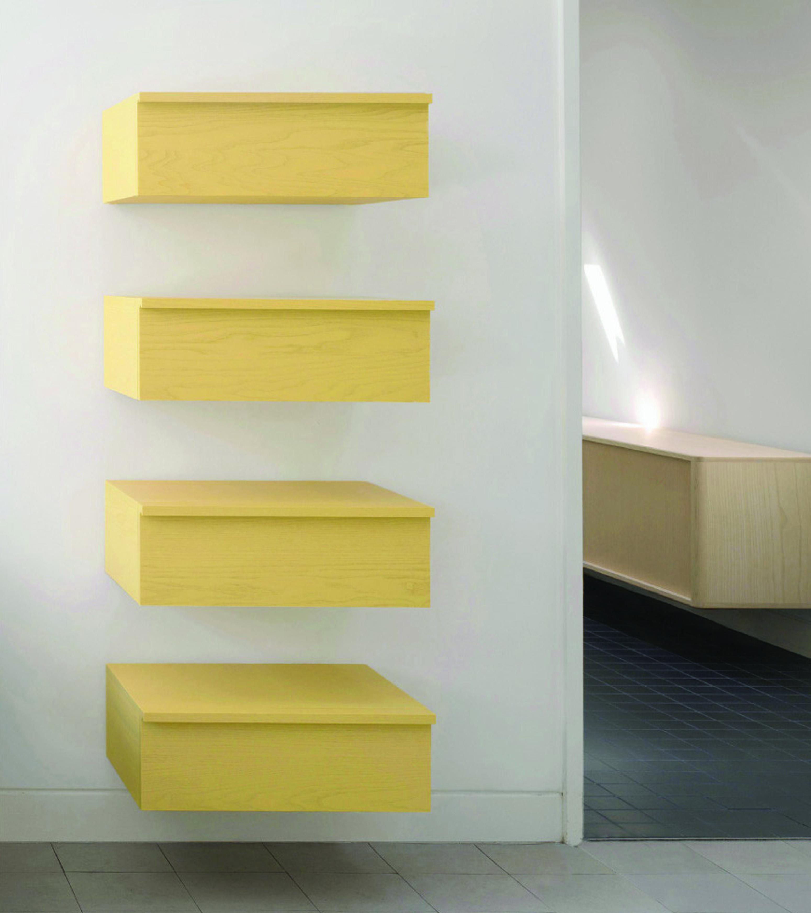 bassamfellows-cb-32-wall-drawer-4-units-shown-in-solid-ash-with-sun-yellow-anidine-dye