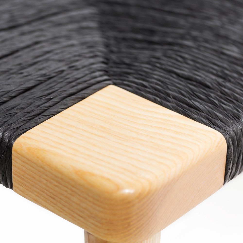 Woven Rush Bench