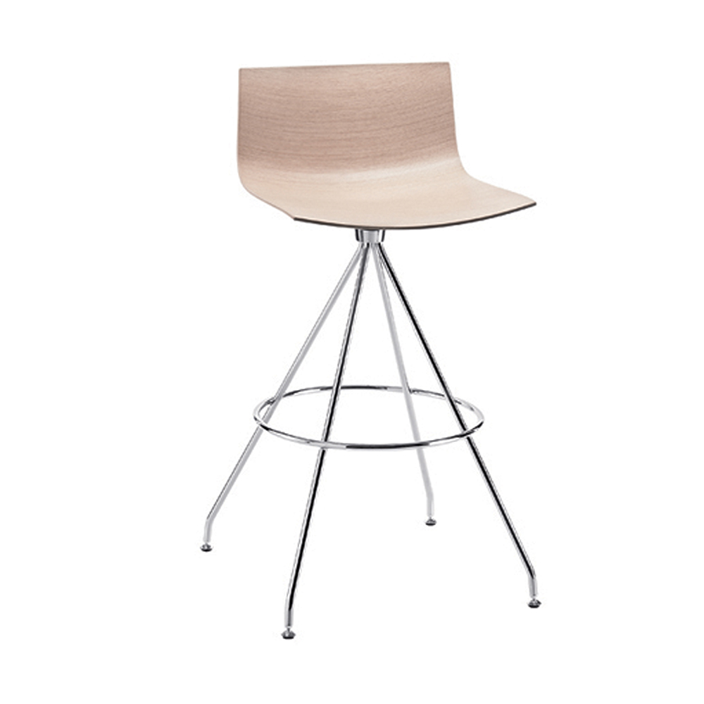 Catifa 46 Low Back Stool - Swivel Base