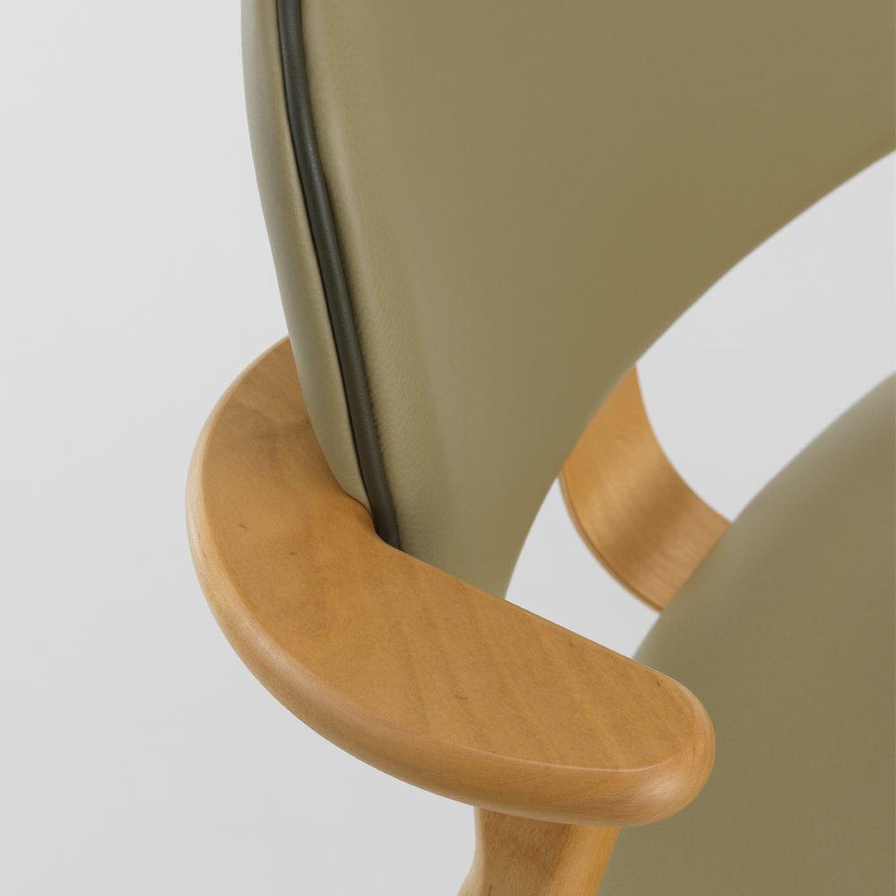 Honey Stained Birch, Leaf Leather, Moss Piping