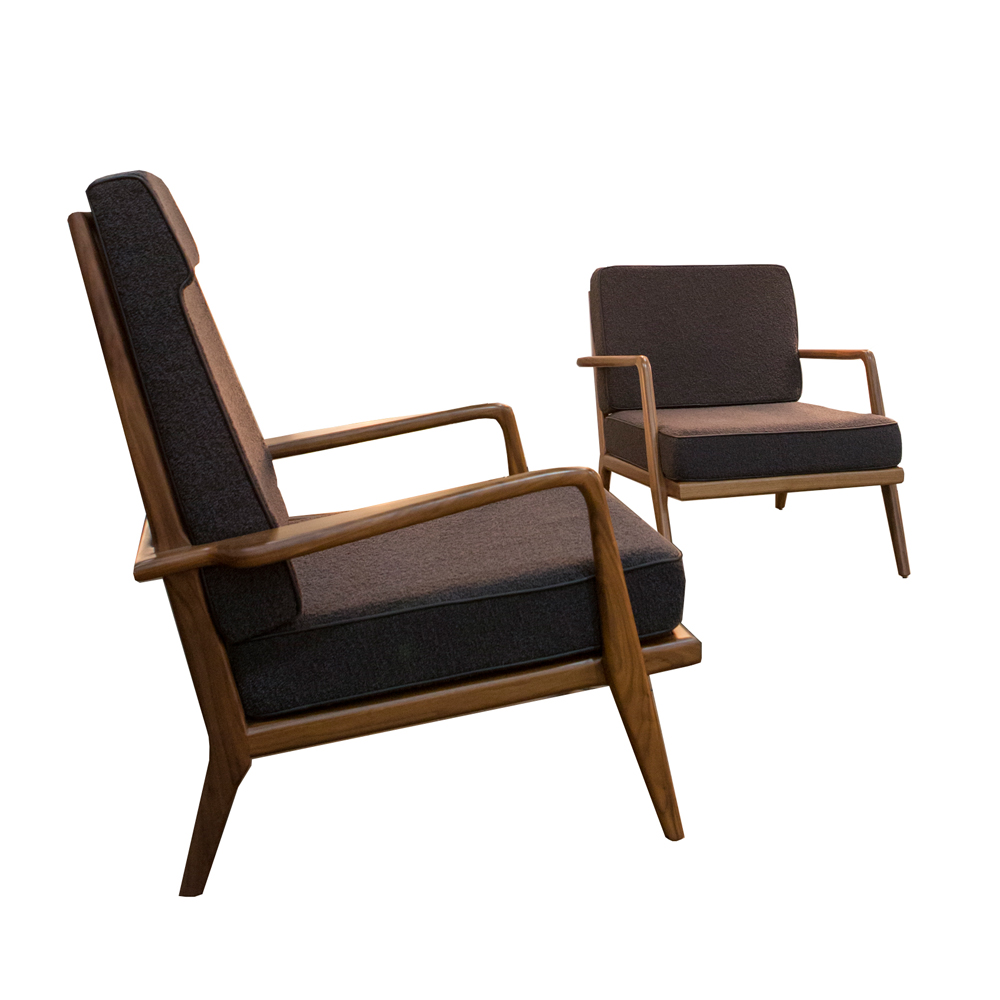 High-Back Rail Back Armchair